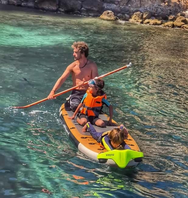 Mallorca: Private Watersports Boat. LUNCH Drinks SUP, Tubing - Route Sense: More Than 12 Coves Without Feeling Like You’re Racing