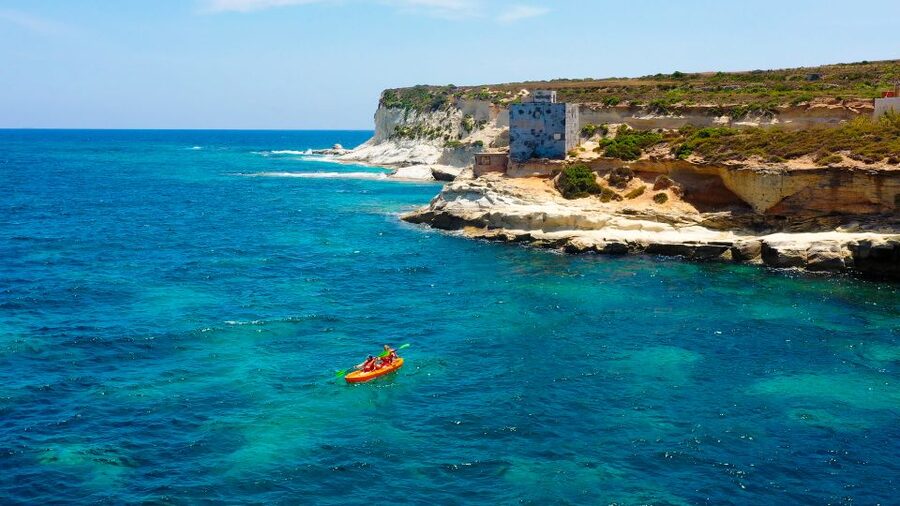 Malta: Ultimate Kayak Adventure - Sea Caves and the Joy of Swimming in Clear Water