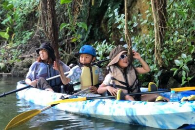 Mangrove kayaking to enjoy nature in Okinawa - Where you start at 566-7 Mizugama, Kadena