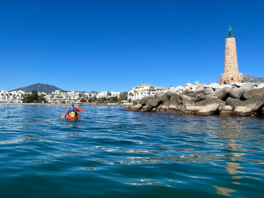Marbella: Guided Kayak Tour in Puerto Banús - Safety, sea conditions, and how you’ll feel by the end