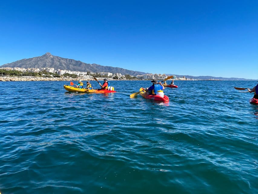 Marbella: Guided Kayak Tour in Puerto Banús - What happens on the water during the 2 hours