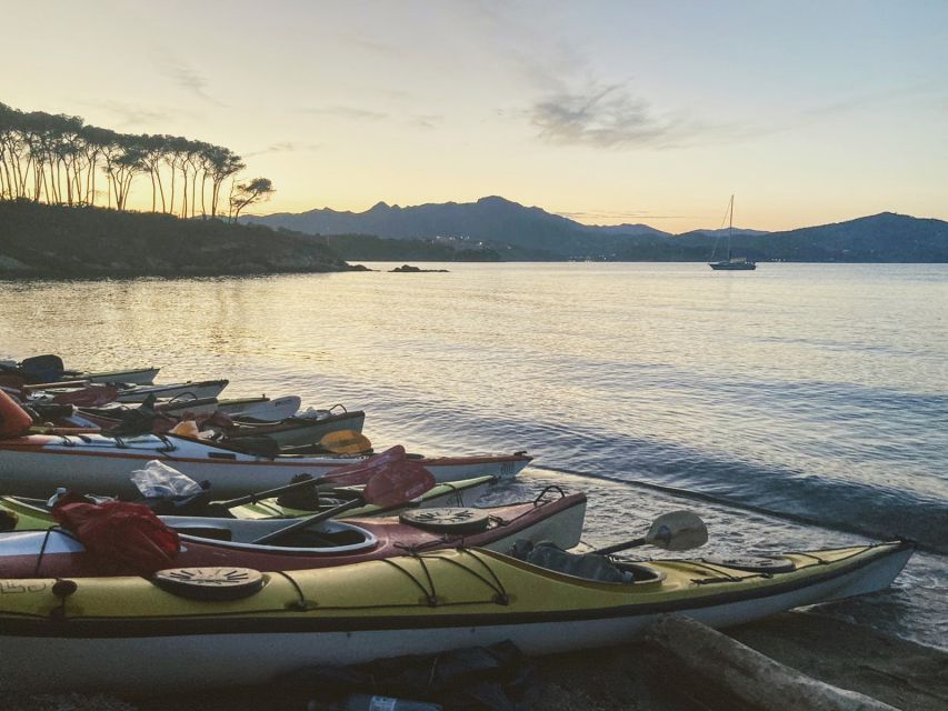 Marciana Marina: Evening Sea Kayaking Tour with Swim Stop - The route feel: granite, Paolina, then a Capraia sunset