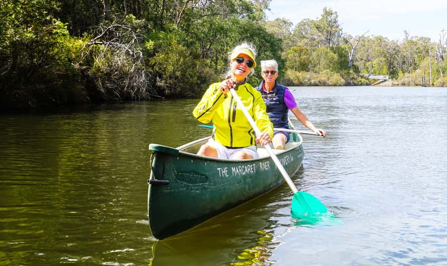 Margaret River: Guided Canoe & 4x4 Tour with Lunch & Wine - The calm canoe start: easy paddle time on the Margaret River