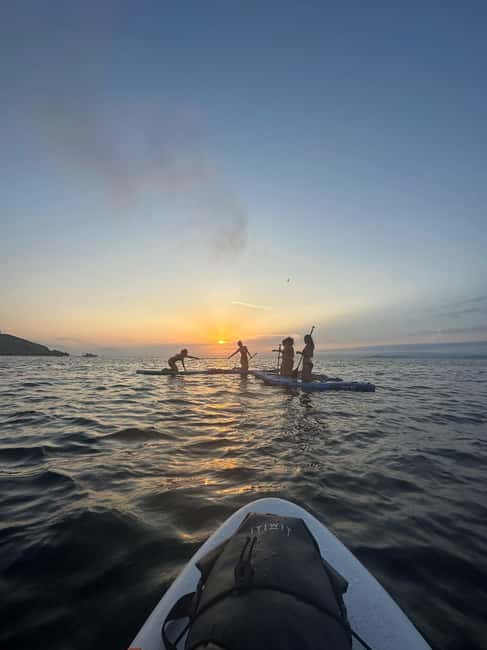 Marseille: stand-up paddle tour - discover the calanques - Entering the water at Les Goudes, the smart way