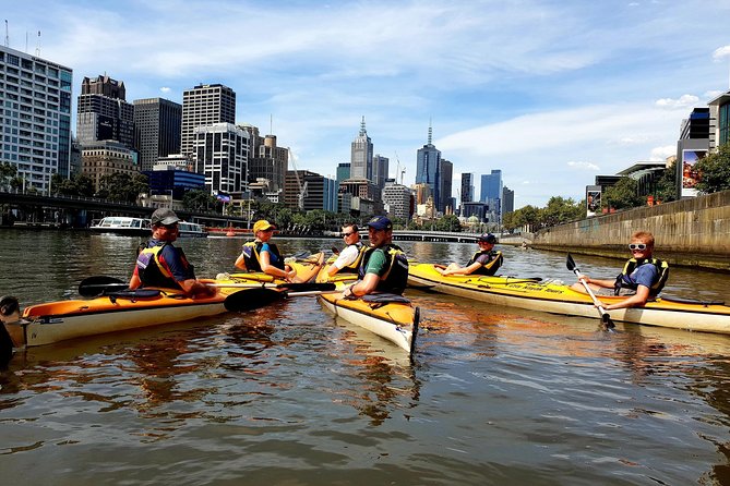 Melbourne City Sights Kayak Tour - Starting at Richmond Rowing Club: gear, instructions, and double-kayak setup