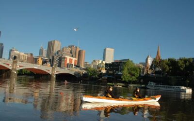 Melbourne: Iconic City Sights Kayak Experience - The route plan: Princes Bridge to Docklands, with Flinders and Polly Woodside on the way