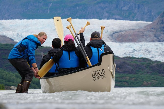 Mendenhall Glacier Lake Canoe Tour - How hard is it? The real effort is in the paddling