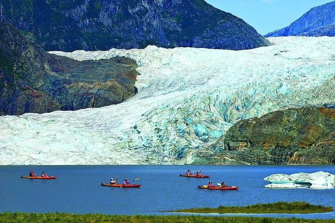 Mendenhall Lake Kayak Tour - Two-person kayak setup: guides, steering basics, and beginner handling