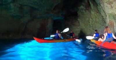 MENORCA: Kayak cave route + photo session. - From Monkey Kayak Menorca to Cala en Porter: getting comfortable fast