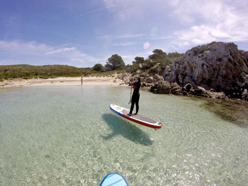 Menorca: Paddle Boarding Rental - Where you start: the wooden cabins at Fornells town entrance