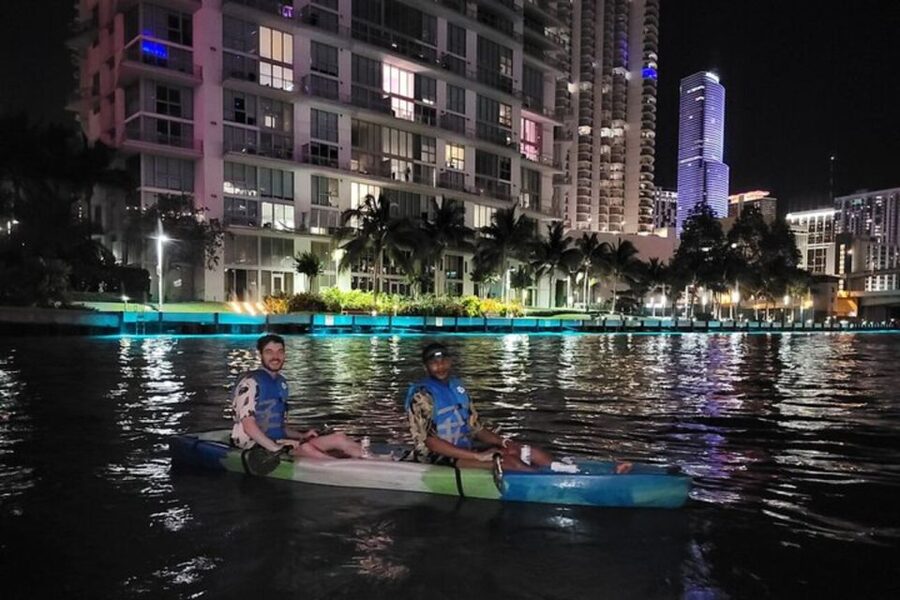 Miami: City Lights SUP or Kayak Night Tour - The Downtown Launch: 204 SW 3rd St Under I-95