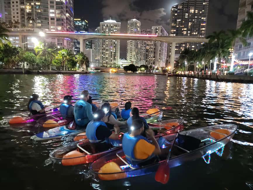 Miami: Guided LED-Lit Kayak Night Tour with Drinks - Getting There: The Kiki Champagne Fisheries Dock