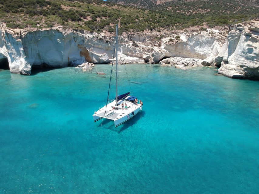 Milos: Full-Day Catamaran Cruise with Paddle Board - Cape Vani and Kalogries: the first big water payoff