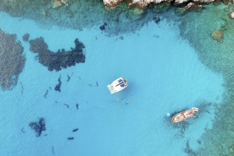 Milos: Full-Day Catamaran Cruise with Paddle Board - Steering the boat, plus deck time that actually feels relaxing