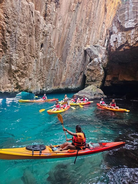 Moraira: Kayak trip from Moraira - Acantilado de Baladrar: when they extend the route