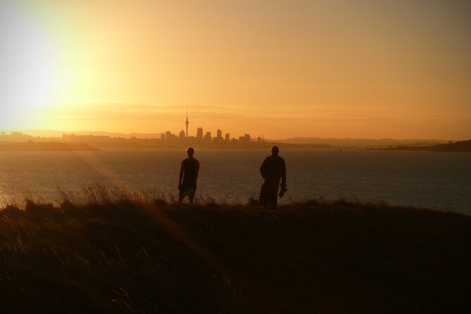 Motukorea / Browns Island Sea Kayak Journey - Landing on Motukorea: Summit Views and Maori Pa Sites