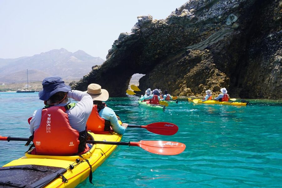 Naxos: Kampos Farm Sea Kayak Tour with Snorkeling & Picnic - Kampos to sea: the land-to-coast hook of Naxos kayaking
