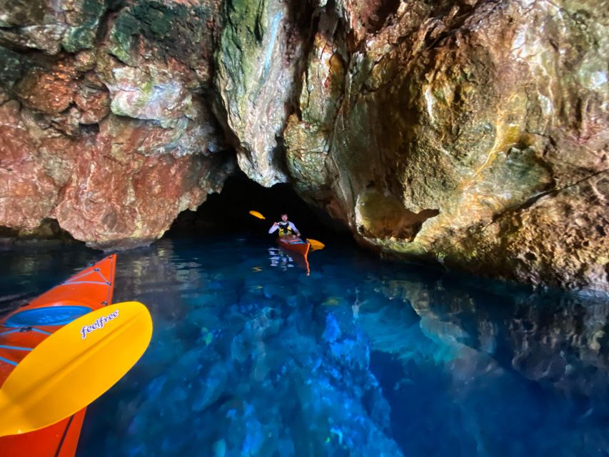 Naxos: Rhina Cave and Coastline Sea Kayaking Tour - The optional traditional meal: choose it if you want the full day