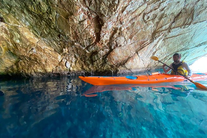 Naxos: Rhina Cave Sea Kayaking Tour - Snorkeling in blue-green Aegean water (gear included)