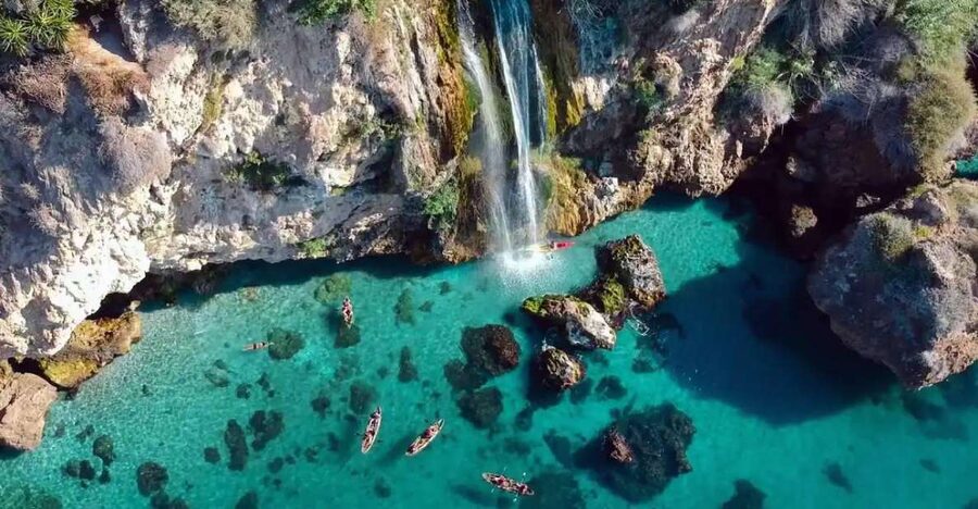 Nerja: Free Kayak Route along the cliffs of Nerja and Maro - Meeting at Crystal Kayak Nerja and getting geared up