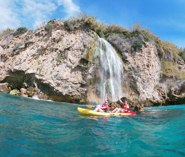 Nerja: Guided Kayak Tour Nerja Cliffs and Maro Waterfall - Getting your kayak rhythm: instruction before you head out