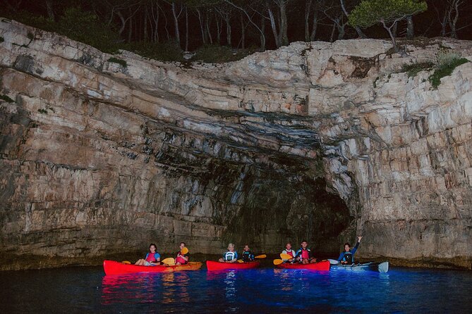 Night Glow Kayaking in Pula - Sunset section near the cliffs: photos and color that don’t require a pro camera