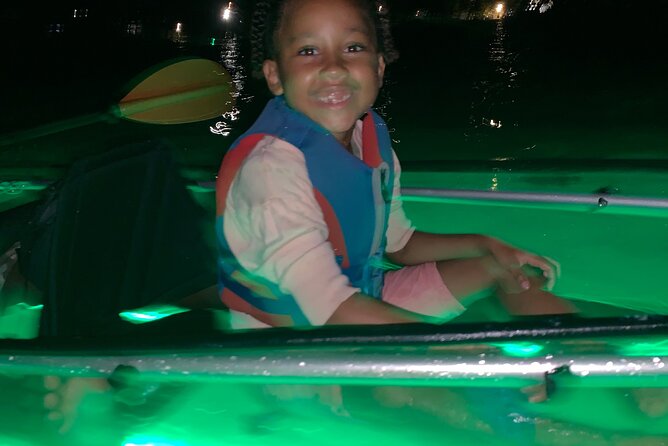 Night Kayaking with Liquid Glow - The Guides Make It: Corone, Lynne, and Keron