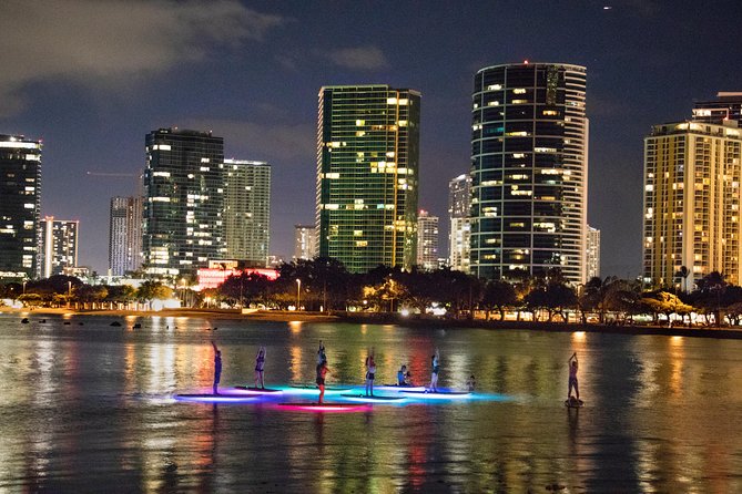 Night SUP Yoga in Honolulu, Hawaii - Photo expectations: ask before you rely on it