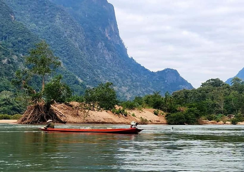 Nong Khiaw: Muang Ngoi, View Point, Water Fall and Kayaking - Sunset kayaking on the Nam Ou: the calm ending