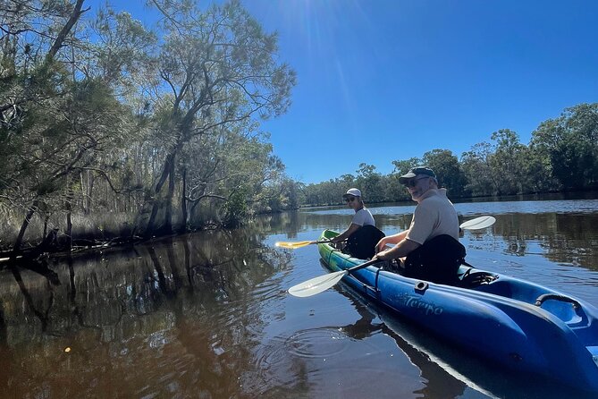 Noosa Everglade Kayak -South/Noosa End - Searching for Stingrays! - The route: Lake Weyba, creeks, mangroves, and a peaceful shift to Noosa River