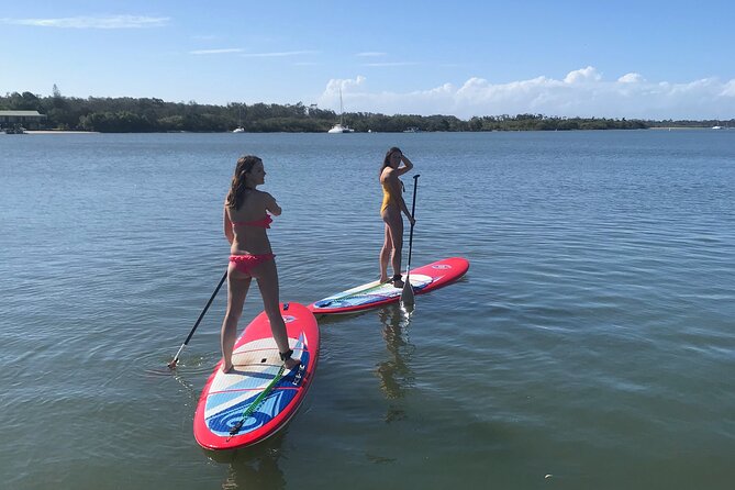 Noosa Stand Up Paddle Group Lesson - Land skills, then real water: how the lesson works