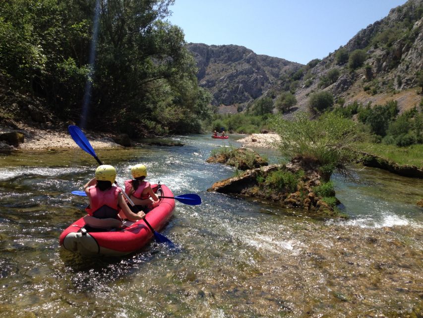 Obrovac: Rafting or Kayaking on the Zrmanja River - Canyon scenery: Zrmanja and Krupa views from the water