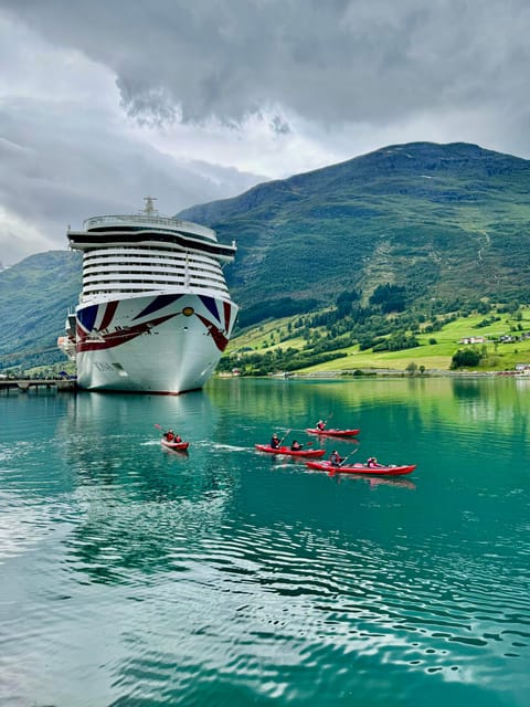 Olden: Experience Beginner-friendly Fjord Kayaking - Meeting point by the cruise dock: fast, simple, and easy to miss
