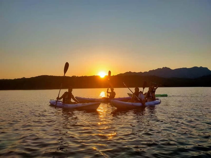Orosei: Guided Kayak Tour of the Biderosa Oasis at Sunset - Lake of Sa Curcurica at Sunset: The Peace Part