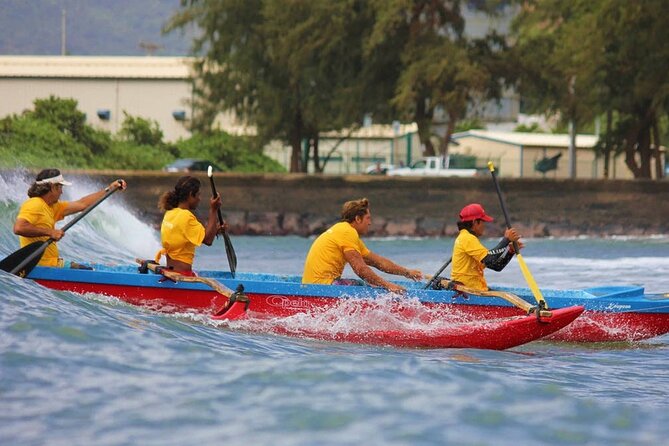Outrigger Canoe Surfing at Kalapaki Beach - Paddling Along the Kalapaki Coast and the Kuki‘i Point Lighthouse Stop