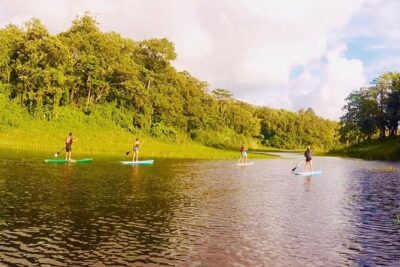 Paddle Board Private Tour Nuevo Arenal, Lake Arenal - The sheltered Lake Arenal paddle: focus, not fight