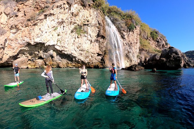 Paddle Surf Route Cliffs Nerja and Cascada de Maro + Snorkel - Caleta de Maro and the Bird Habitat: reading the coast from water level