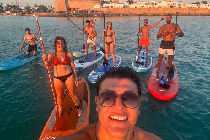 Paddle with us in Golf Hammamet - Sliding Along Hammamet: Sandy Shores, Rocky Edges, and Horizon Views