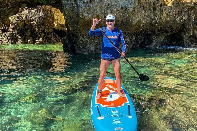 Paddleboard rental in Lagos - Start point at Beach Estudantes (and the Dona Ana pickup check)