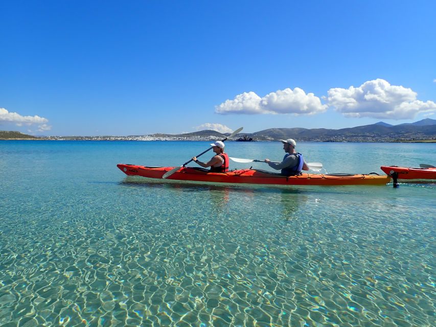 Paros: Sea Kayak Trip with Snorkeling and Snack or Picnic - Snorkeling breaks: clear water, plus gear that actually helps