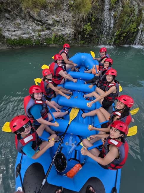 Permet: Kayak Experience - Vjosa River National Park Albania - How the rapids are paced: gentle start to stronger water
