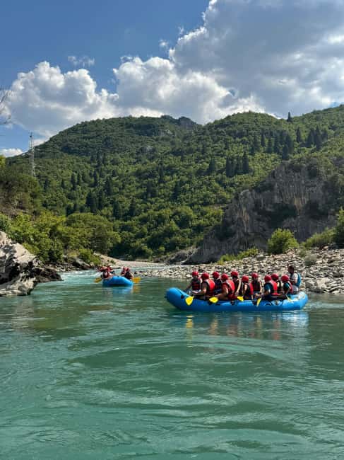 Permet: Kayak Experience - Vjosa River National Park Albania - Cliffs, jumps, and the moments you decide to try