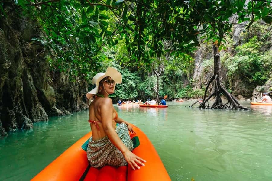 Phang-nga: James Bond Twilight Sea Canoe & Glowing Plankton - Panak Island paddling: more caves plus wildlife along the way