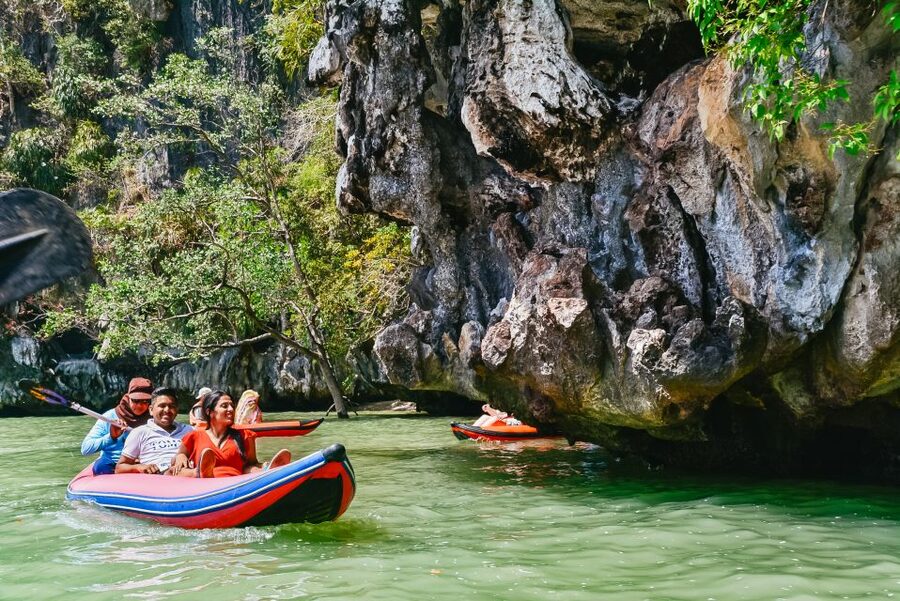 Phuket: James Bond Island Longtail Boat and Sea Canoe Tour - Wat Suwan Kuha’s Monkey Cave: temple inside a cave