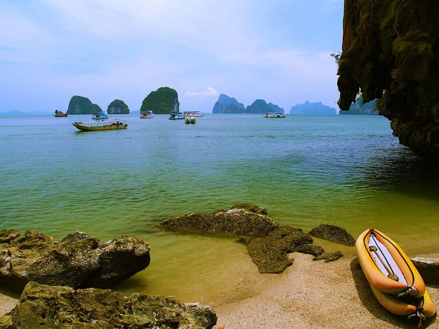 Phuket: James Bond Island Sea Canoe by Speedboat - Phang Nga Bay cruise: mangroves, caves, and beach time at Laem Had