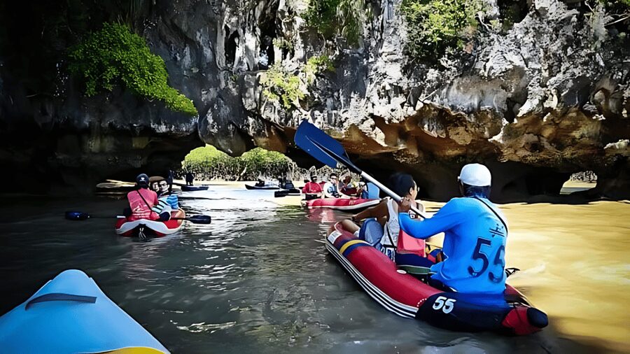 Phuket: James Bond Island Sea Canoe with lunch by Big Boat - Panak Island canoe time: a shorter paddle that keeps momentum