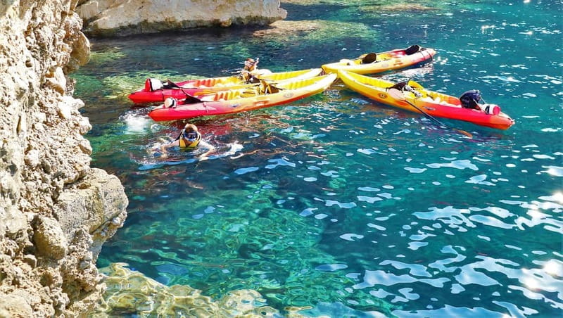Pollença: Kayak Discovery – Snorkeling and Caves - The itinerary in plain terms: what you’ll do for 2.5 hours