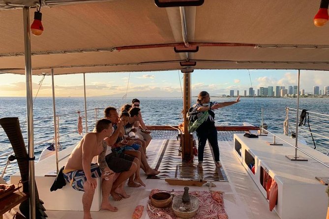 Polynesian Canoe Sunset Sail - From Waikiki out over Oahu waters: how the sail portion works