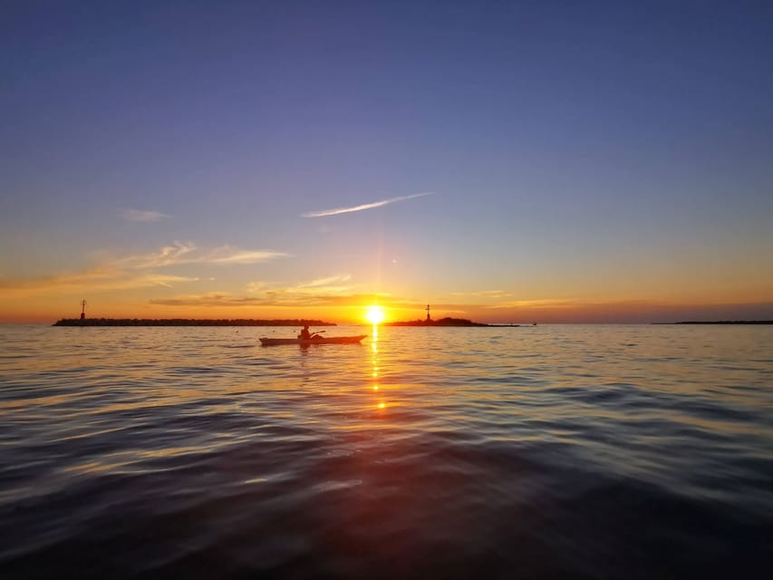 Poreč: Sea Kayaking Sunset Tour - Dolphins, weather, and open sea nerves: what to expect in practice