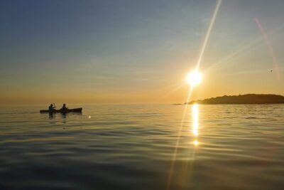 Poreč sunset sea kayaking tour - Poreč from the Water: Sea Walls, Old Town Angles, and Euphrasius Basilica